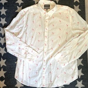Bonobos Flamingo Print Buttondown
